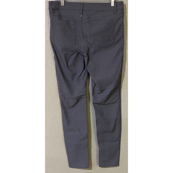Prana Brenna Moto Women's Size 8 Regular Inseam Gray Pants 30" x 30" - Picture 4 of 9